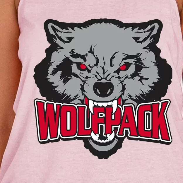 Wolfpack Team Women's Knotted Racerback Tank