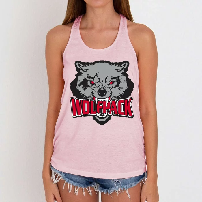 Wolfpack Team Women's Knotted Racerback Tank