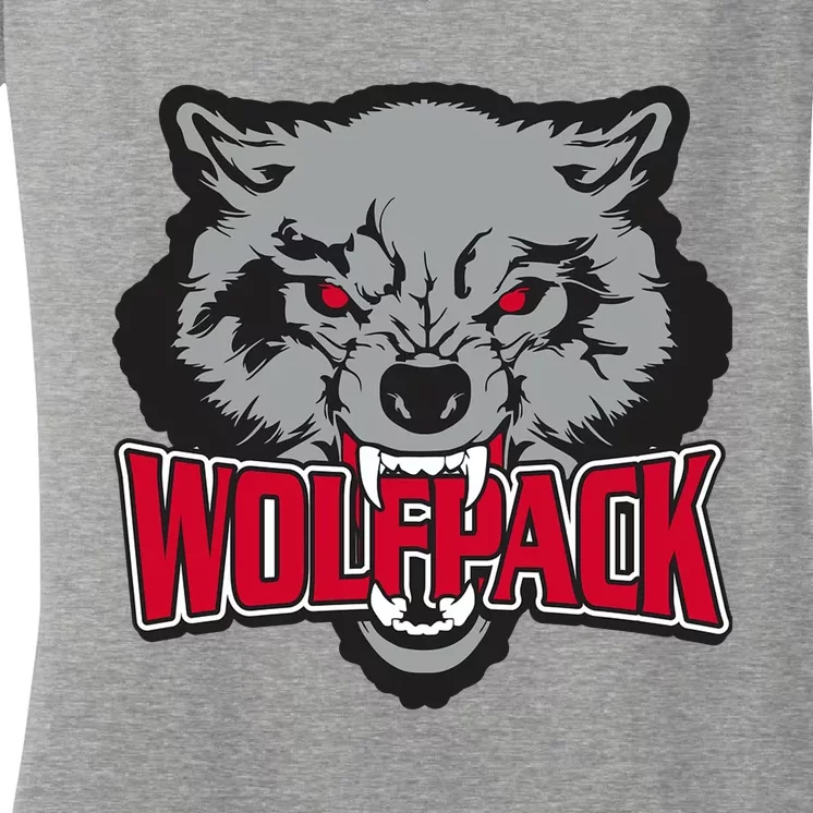 Wolfpack Team Women's V-Neck T-Shirt