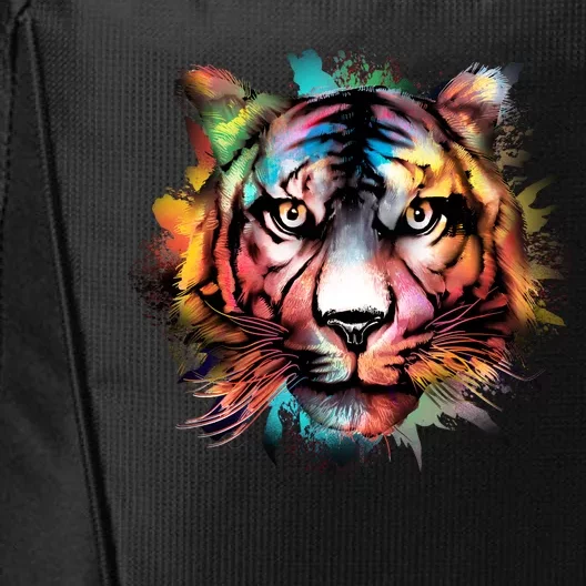 Watercolor Tiger City Backpack