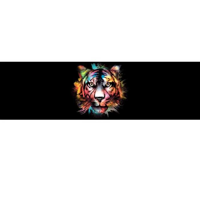 Watercolor Tiger Bumper Sticker