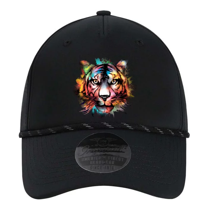 Watercolor Tiger Performance The Dyno Cap