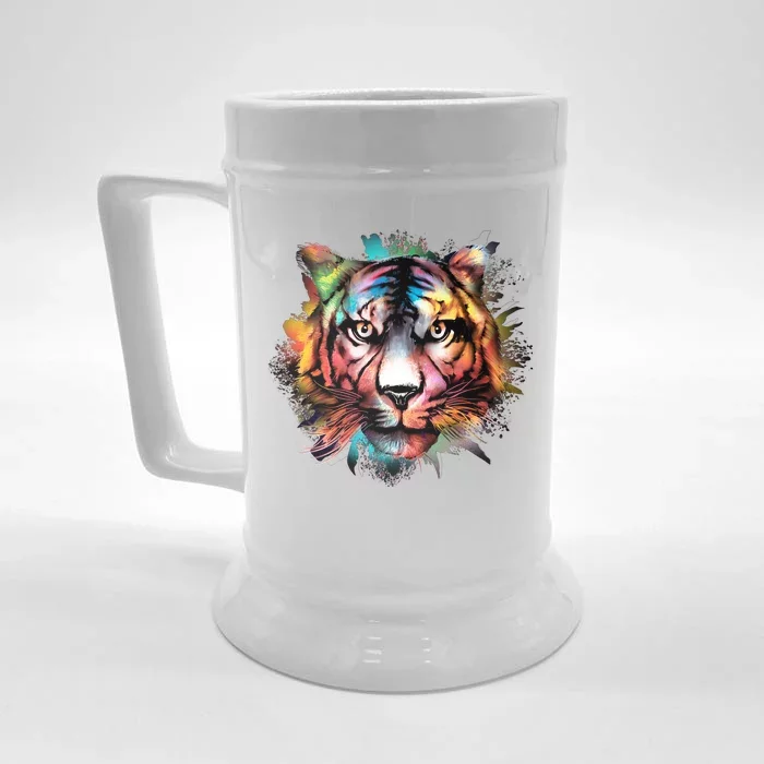 Watercolor Tiger Front & Back Beer Stein