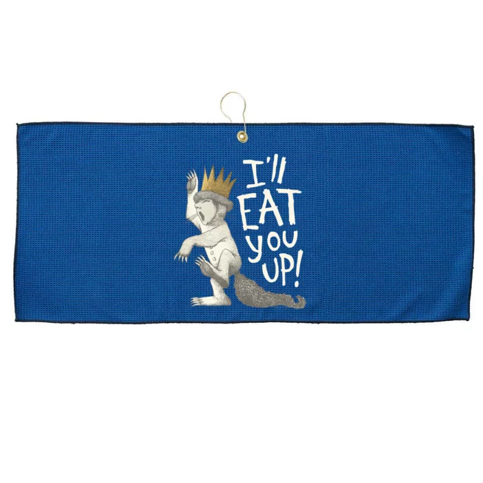 Where The Wild Things Are Eat You Up Large Microfiber Waffle Golf Towel