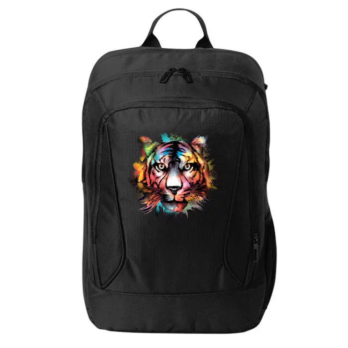 Watercolor Tiger City Backpack