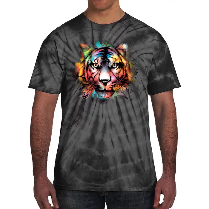 Watercolor Tiger Tie-Dye T-Shirt