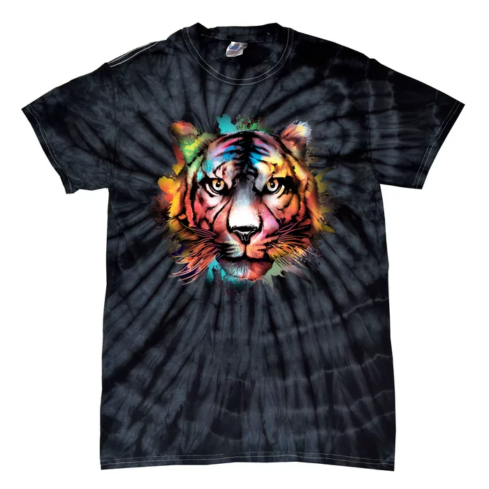 Watercolor Tiger Tie-Dye T-Shirt