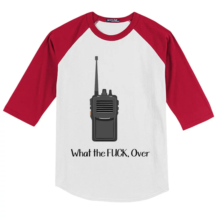 Walkie Talkie What The Fuck Over Kids Colorblock Raglan Jersey