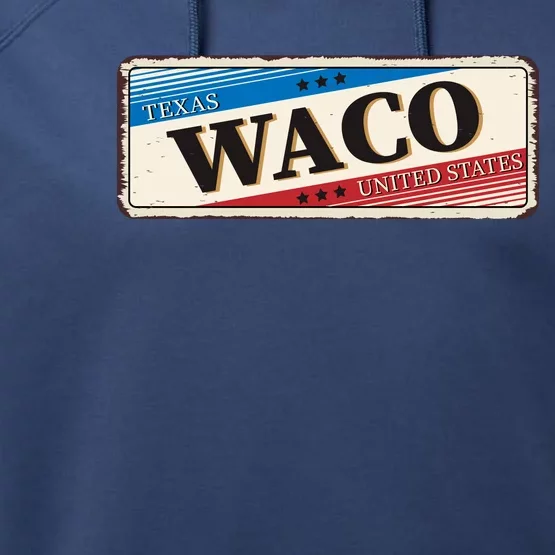 Waco Texas Performance Fleece Hoodie