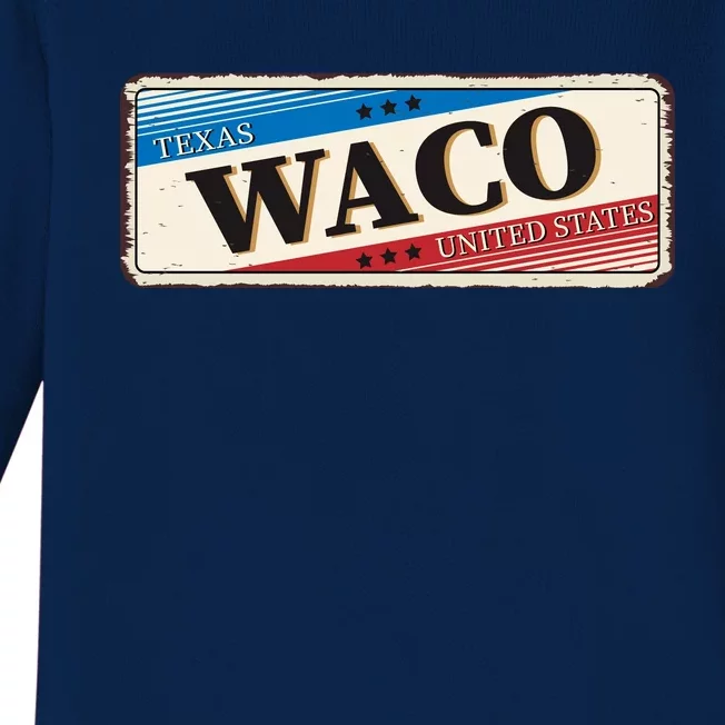 Waco Texas Baby Long Sleeve Bodysuit