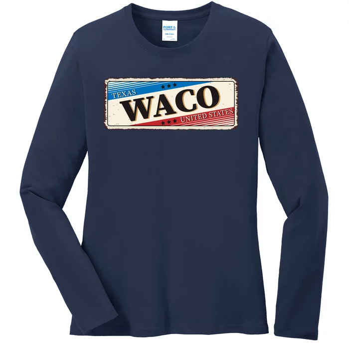 Waco Texas Ladies Long Sleeve Shirt