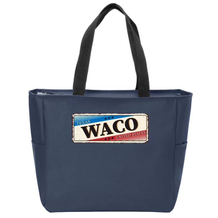 Waco Texas Zip Tote Bag