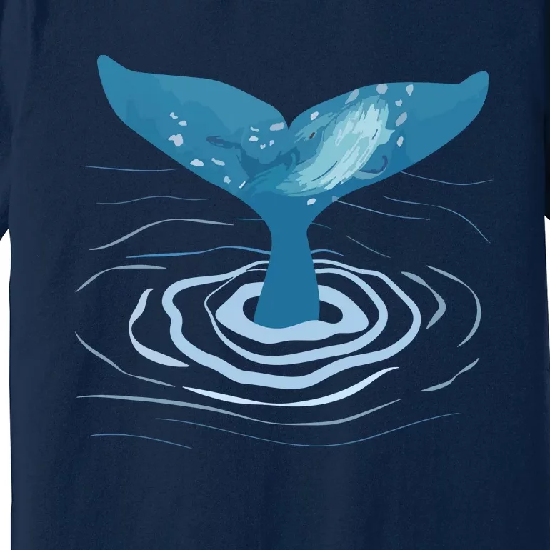 Whale Tail Whale Lover Whales Marine Biologist Wildlife Premium T-Shirt