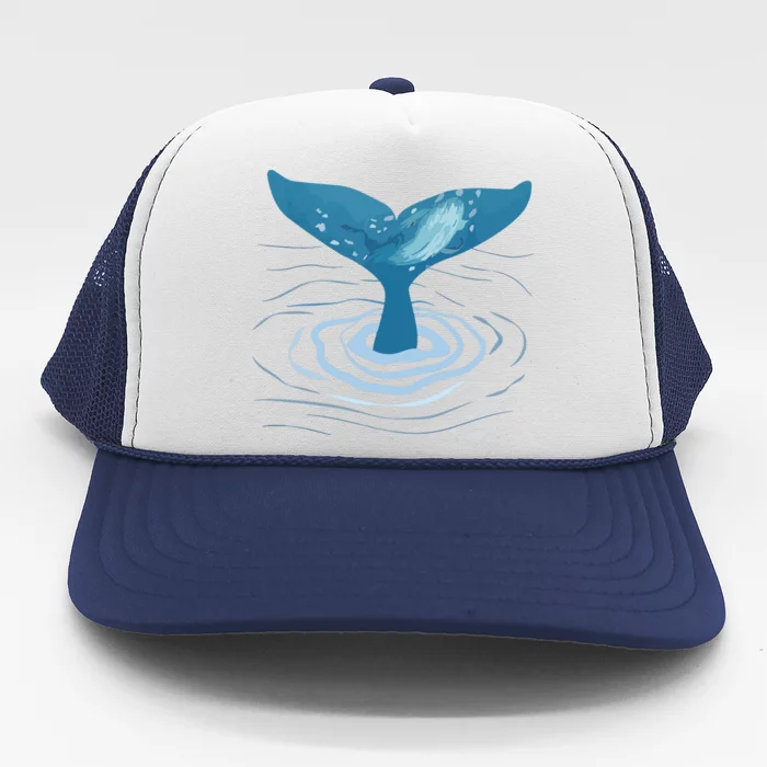 Whale Tail Whale Lover Whales Marine Biologist Wildlife Trucker Hat