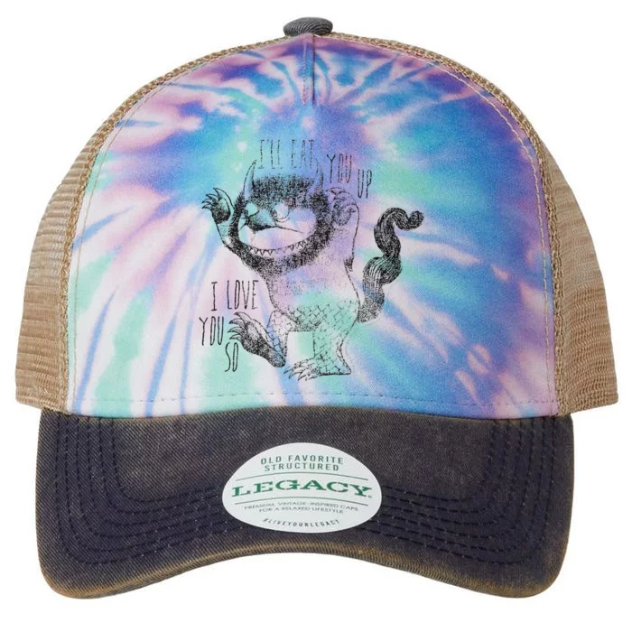 Where The Wild Things Are ILl Eat You Up Legacy Tie Dye Trucker Hat