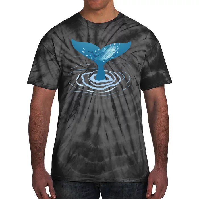 Whale Tail Whale Lover Whales Marine Biologist Wildlife Tie-Dye T-Shirt