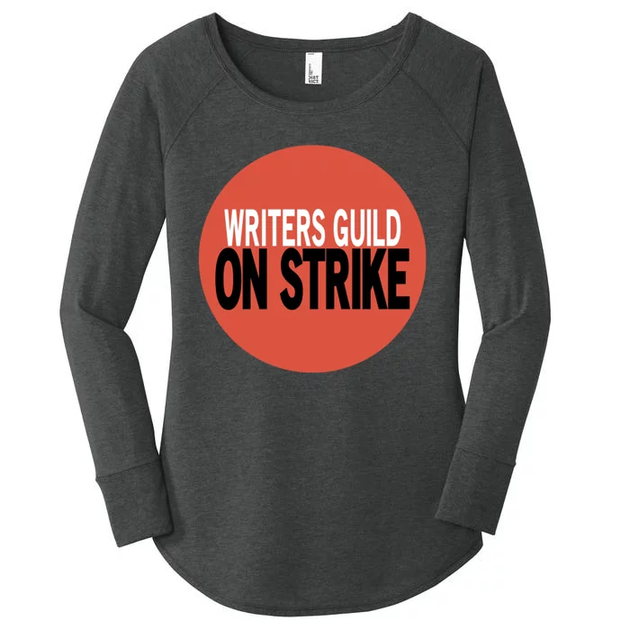 WGA Tee Writers Guild Of America On Strike Anti AI Chatbots Women's Perfect Tri Tunic Long Sleeve Shirt