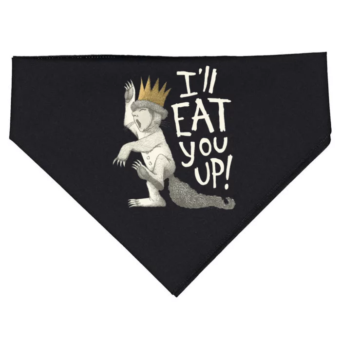 Where The Wild Things Are Eat You Up USA-Made Doggie Bandana