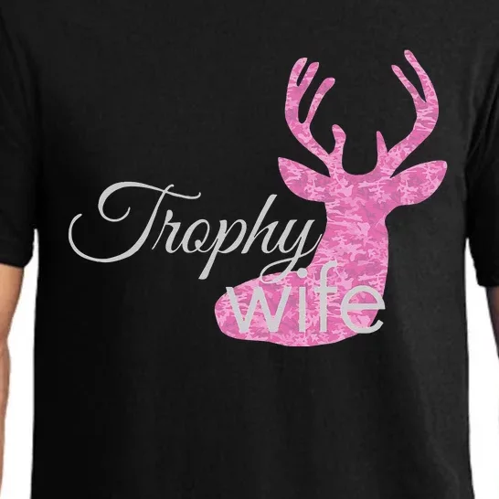 WOHUNTING TROPHY WIFE PINK CAMO DEER Pajama Set