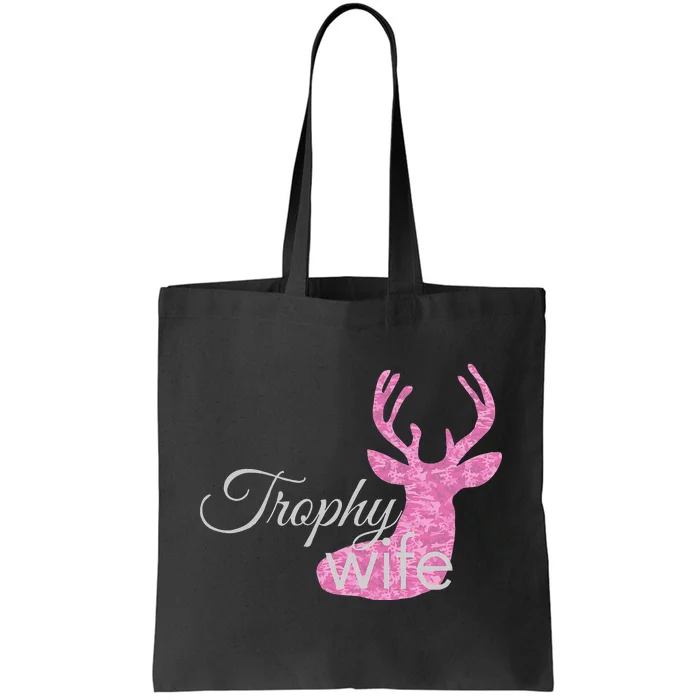 WOHUNTING TROPHY WIFE PINK CAMO DEER Tote Bag