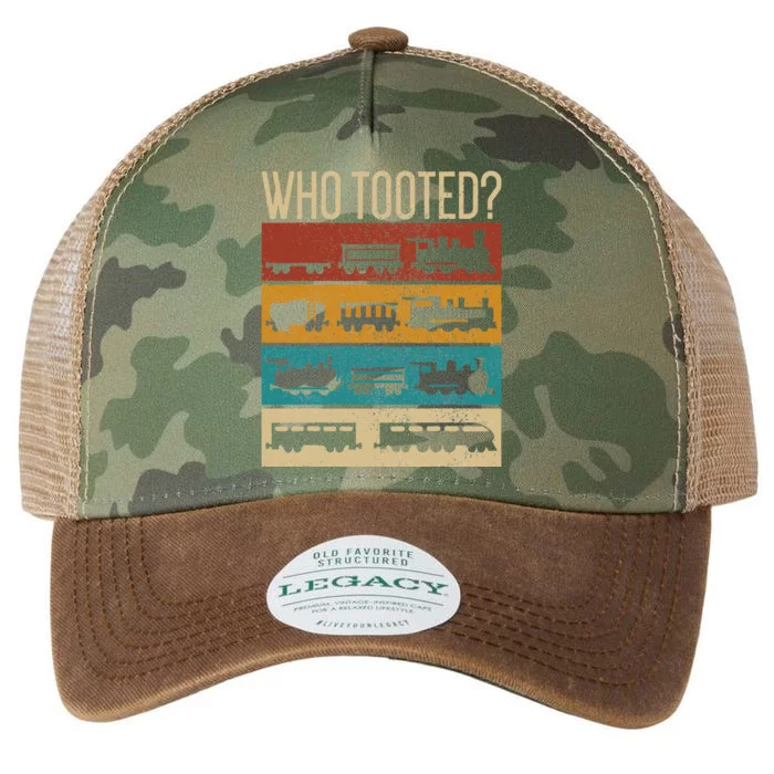 Who Tooted Wagon Train Lover Model Railroad Conductor Legacy Tie Dye Trucker Hat