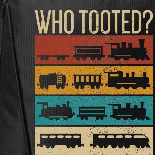 Who Tooted Wagon Train Lover Model Railroad Conductor City Backpack