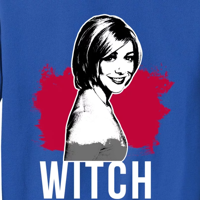 Willow The Witch Portrait Red With White Text (Btvs) Sweatshirt