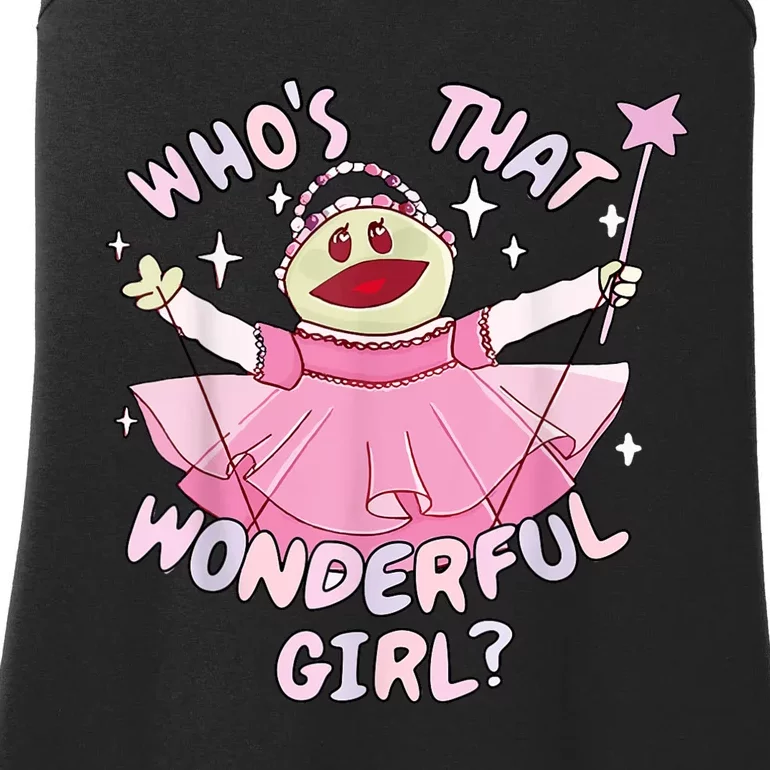 WhoS That Wonderful Girl Nanalanmemeprincess Valentines Ladies Essential Tank