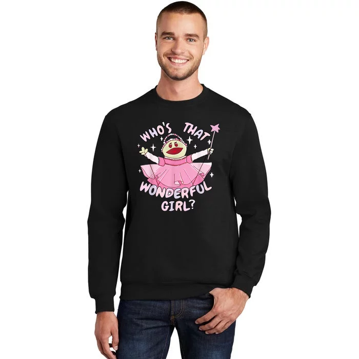 WhoS That Wonderful Girl Nanalanmemeprincess Valentines Tall Sweatshirt