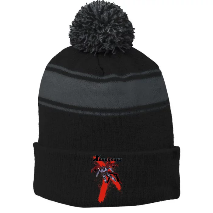 Weltall Transformation Stripe Pom Pom Beanie