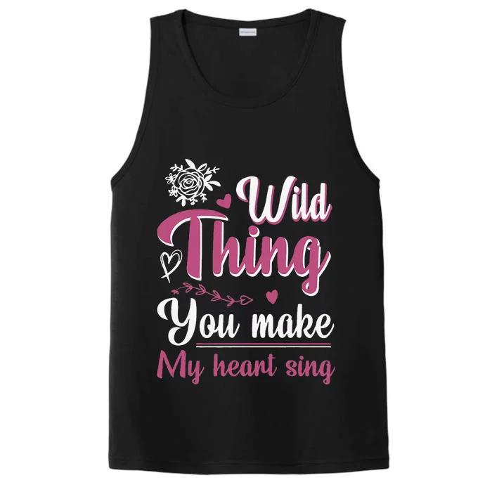 Wild Thing You Make My Heart Sing Performance Tank