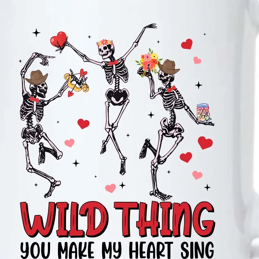 Wild Thing You Make My Heart Sing Black Color Changing Mug