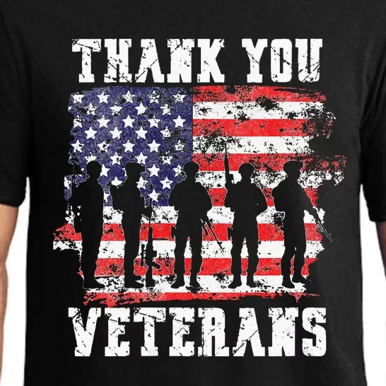 Womens Thank You Veterans For Veterans Day Pajama Set