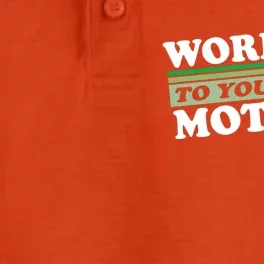 Word To Your Mother Earth Retro Save Planet Everyday Green Gift Dry Zone Grid Performance Polo