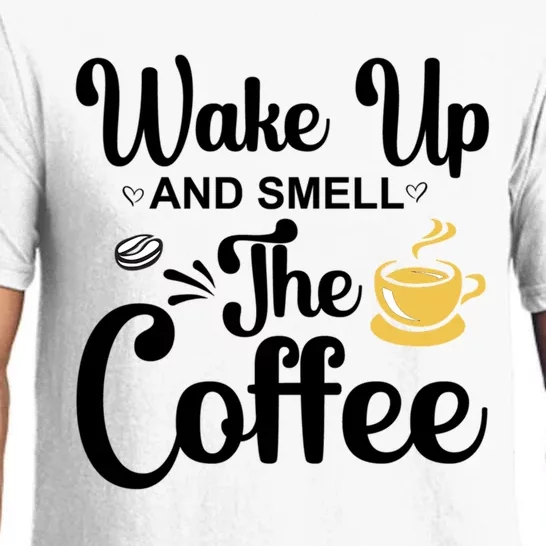 Wake Up And Smell The Coffee Cool Gift Pajama Set