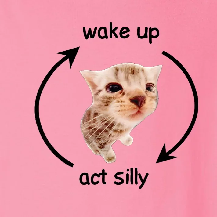 Wake Up Act Silly Cat Toddler Long Sleeve Shirt