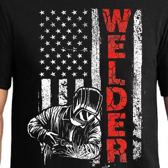 Welder USA American Welding Worker Metalworking Lover Pajama Set