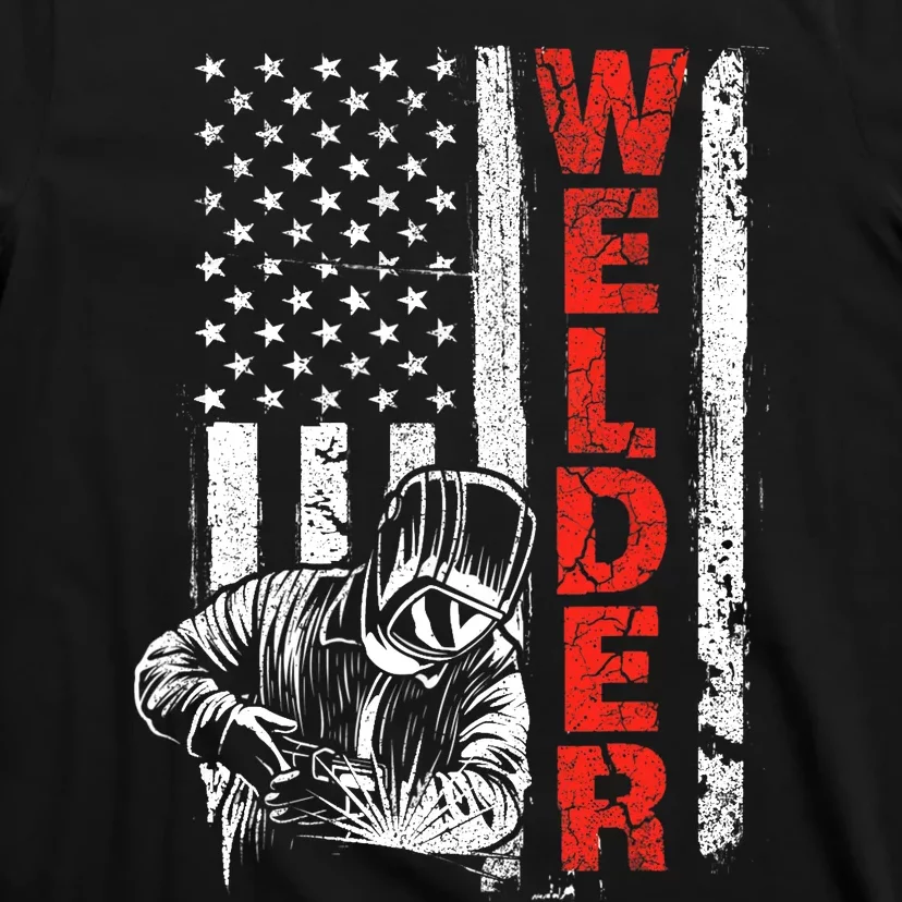 Welder USA American Welding Worker Metalworking Lover T-Shirt