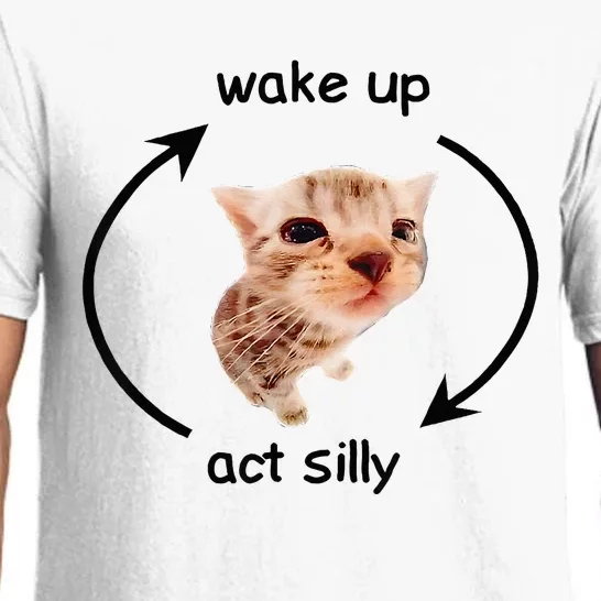 Wake Up Act Silly Cat Wake Up Act Silly Cat Pajama Set