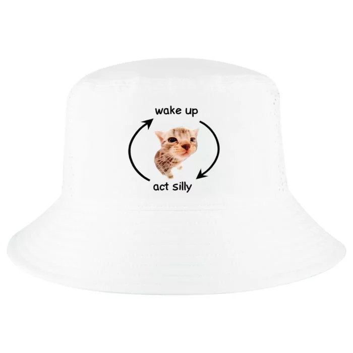 Wake Up Act Silly Cat Wake Up Act Silly Cat Cool Comfort Performance Bucket Hat