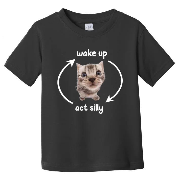 Wake Up Act Silly Cat Wake Up Act Silly Cat Women Toddler T-Shirt