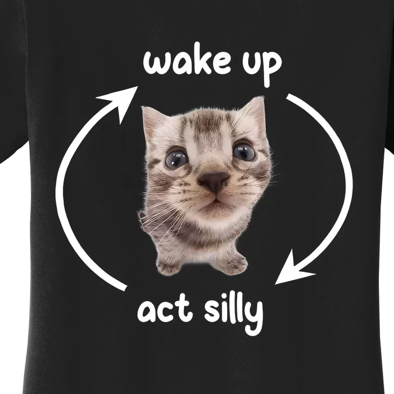 Wake Up Act Silly Cat Wake Up Act Silly Cat Women Women's T-Shirt