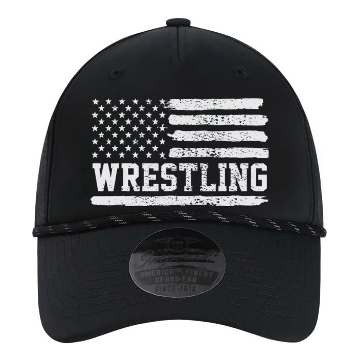 Wrestling USA American Flag Vintage 4th Of July Gift Performance The Dyno Cap