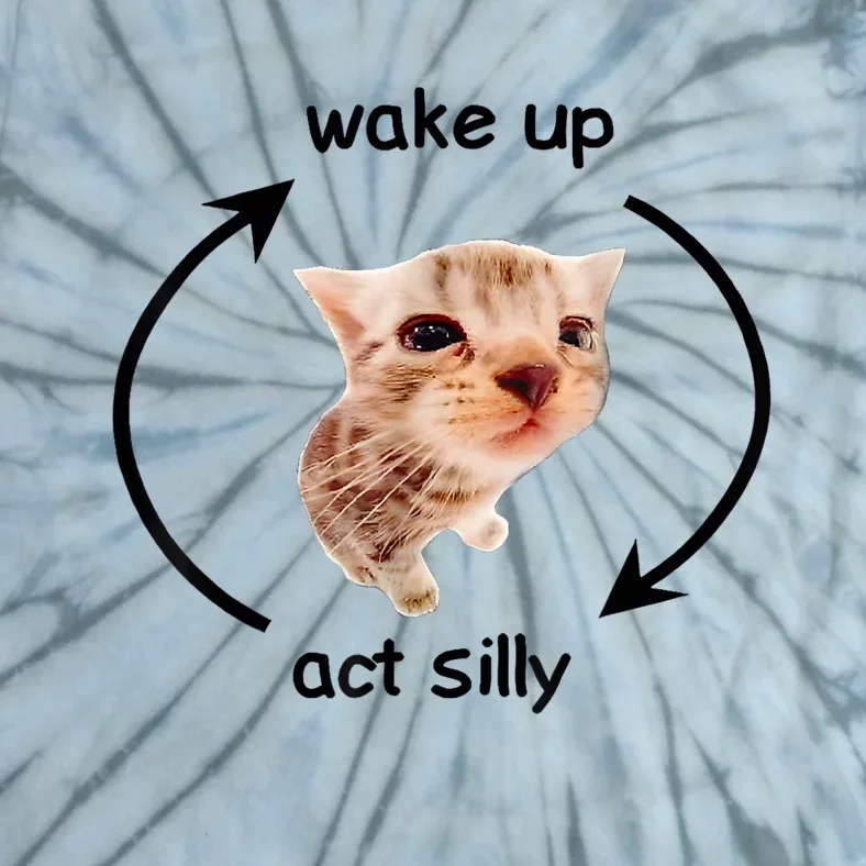 Wake Up Act Silly Cat | Wake Up Act Silly Cat Kids Women Men Tie-Dye T-Shirt