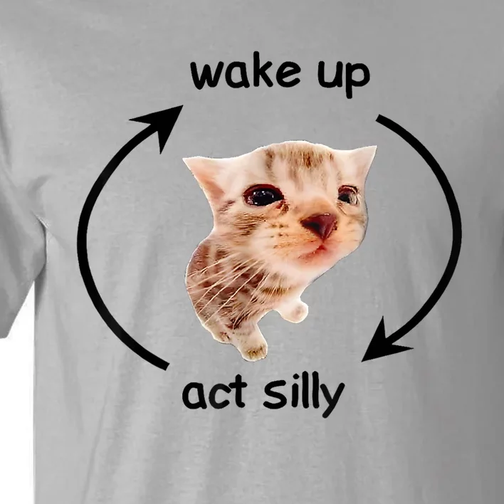 Wake Up Act Silly Cat | Wake Up Act Silly Cat Kids Women Men Tall T-Shirt