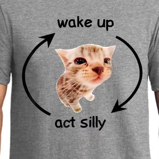 Wake Up Act Silly Cat | Wake Up Act Silly Cat Kids Women Men Pajama Set