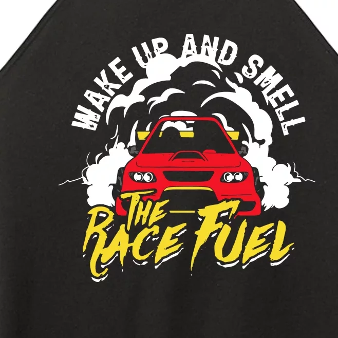 Wake Up And Smell The Race Fuel Women’s Perfect Tri Rocker Tank