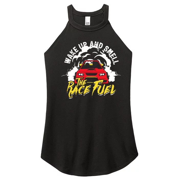 Wake Up And Smell The Race Fuel Women’s Perfect Tri Rocker Tank