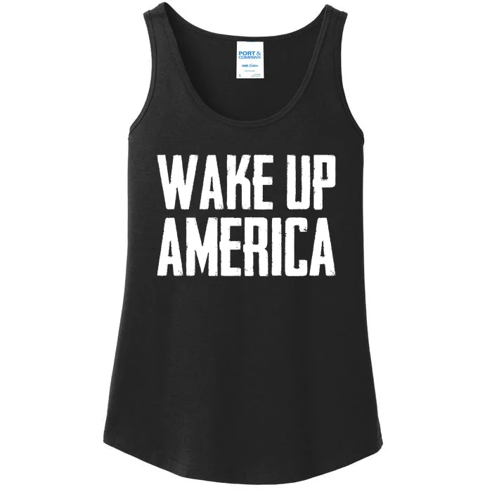 Wake Up America | Freedom Protest Activism Ladies Essential Tank