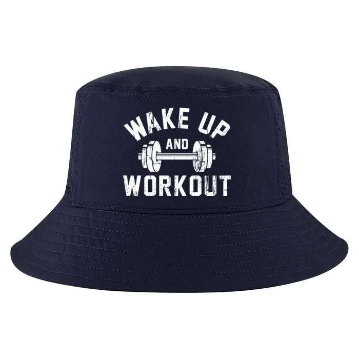 Wake Up And Workout Motivational Gym Gift Cool Comfort Performance Bucket Hat